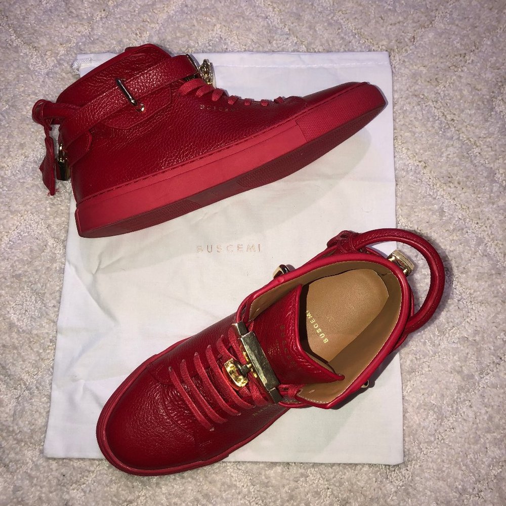 Buscemi 100MM Red Shoes